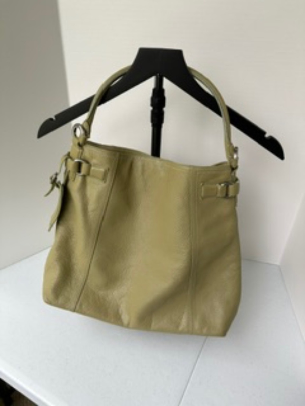 Ann Taylor - Light Green Leather Satchel Purse